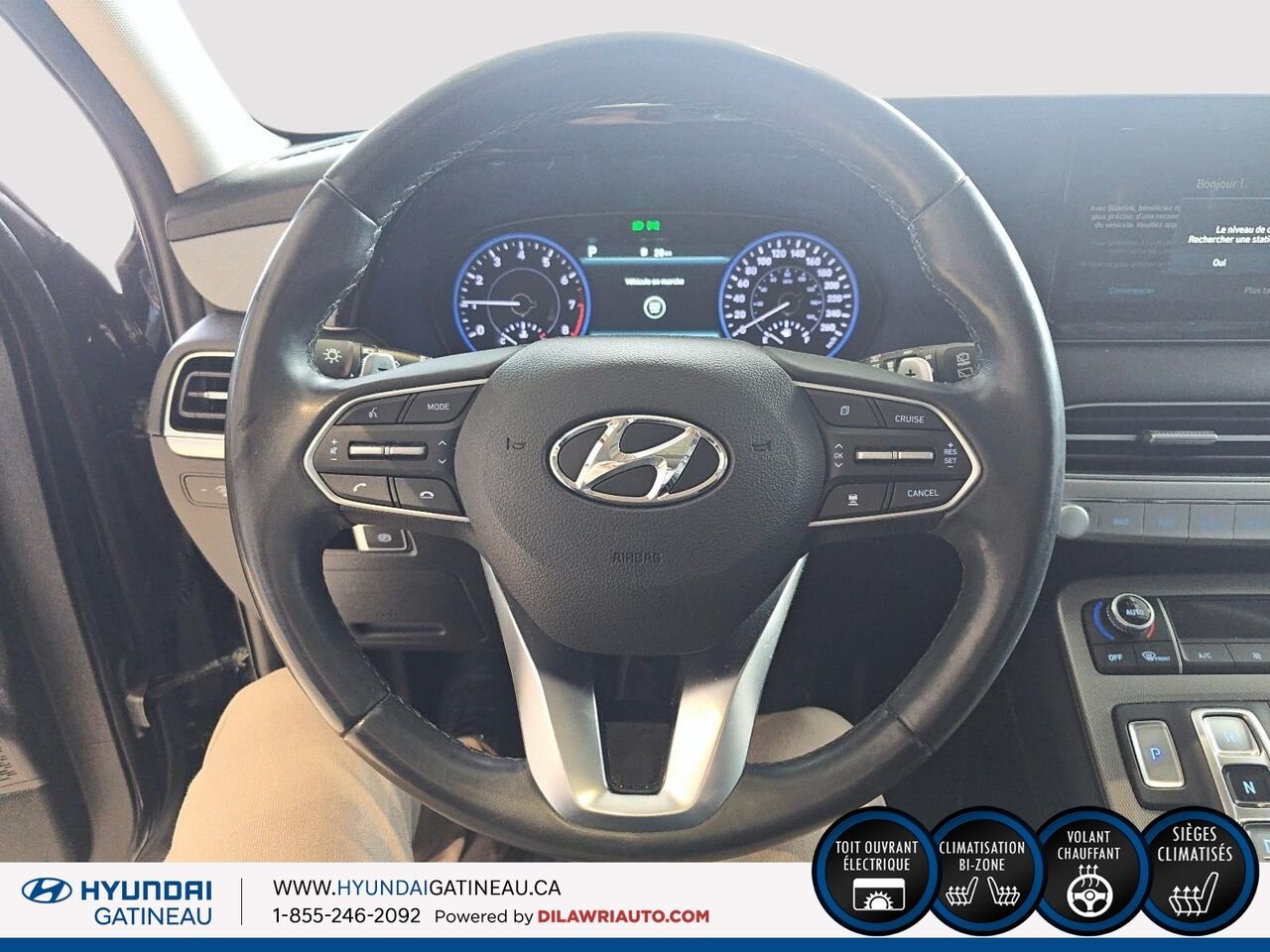 Hyundai Palisade Luxury 7 places TI*** cuir , toit ouvrat , navigation *** 2020 Gris Ottawa & Gatineau - photo #10