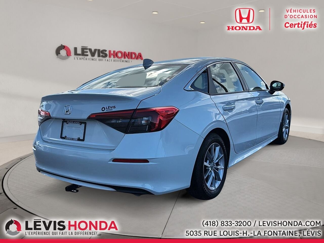Honda Civic EX EX CVT 2024 Blanc Lévis - photo #9