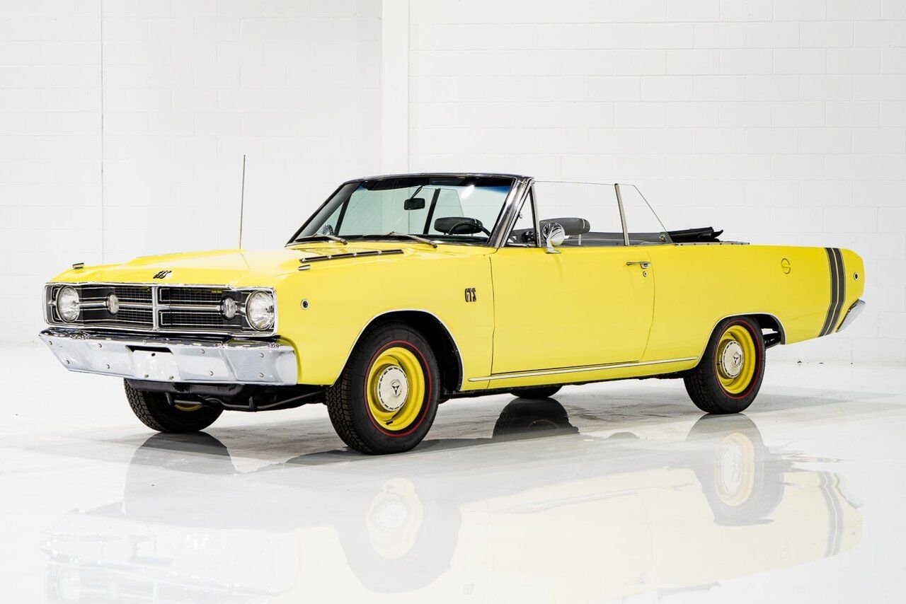 1968 Dodge Dart *PRIX EN USD* GTS Conv Matching #s 340 cu in With Original Built Sheet Yellow Montreal - photo #41