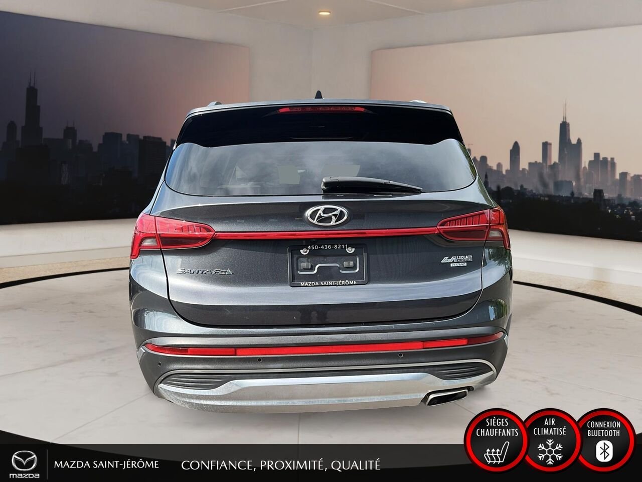 2023 Hyundai Santa Fe Preferred TI ens. Trend | TOIT PANO | SIMILICUIR | AWD | 52 771 KM Grey Saint-Jérôme - photo #6