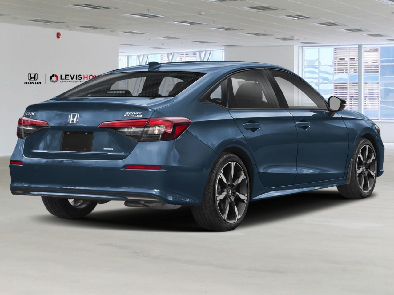 HONDA Civic hybride berline Sport Touring eCVT 2026 Lagon bleu nacré Lévis - photo #1