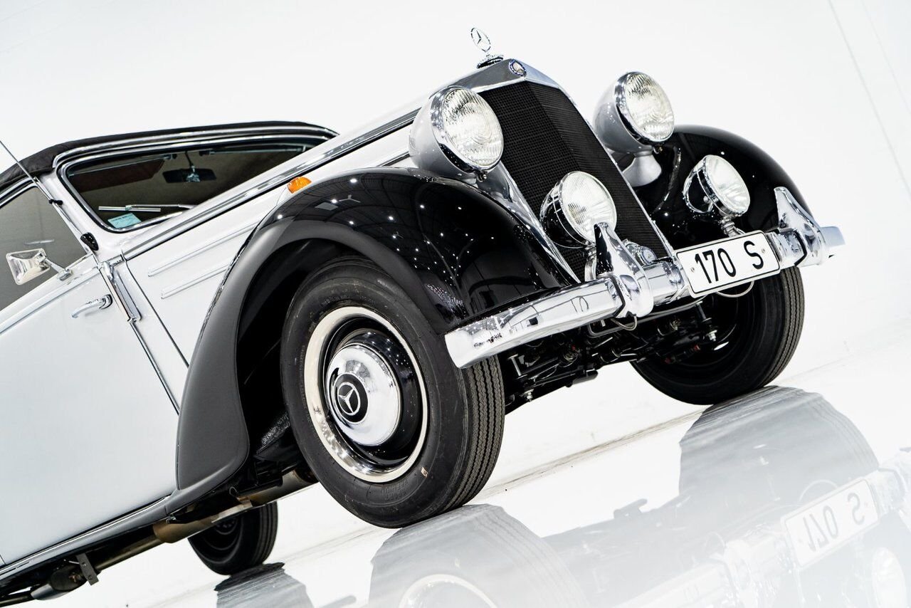 1950 Mercedes-Benz 170S Cabriolet B Wonderfully Presented Old Restoration Grey Montreal - photo #45