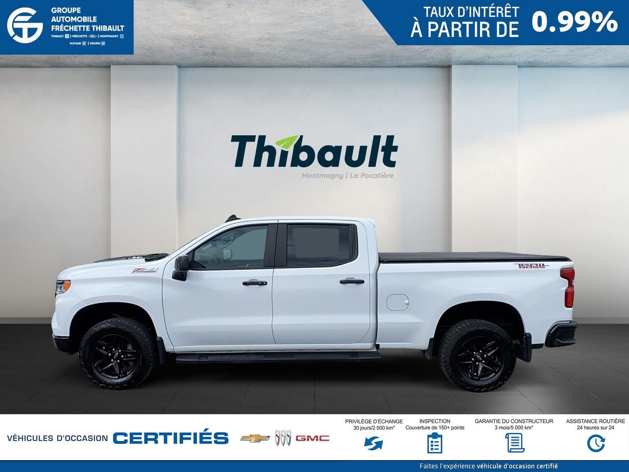 2024 CHEVROLET SILVERADO LT Trail Boss cabine multiplace 4RM 157 po White Montmagny - photo #4