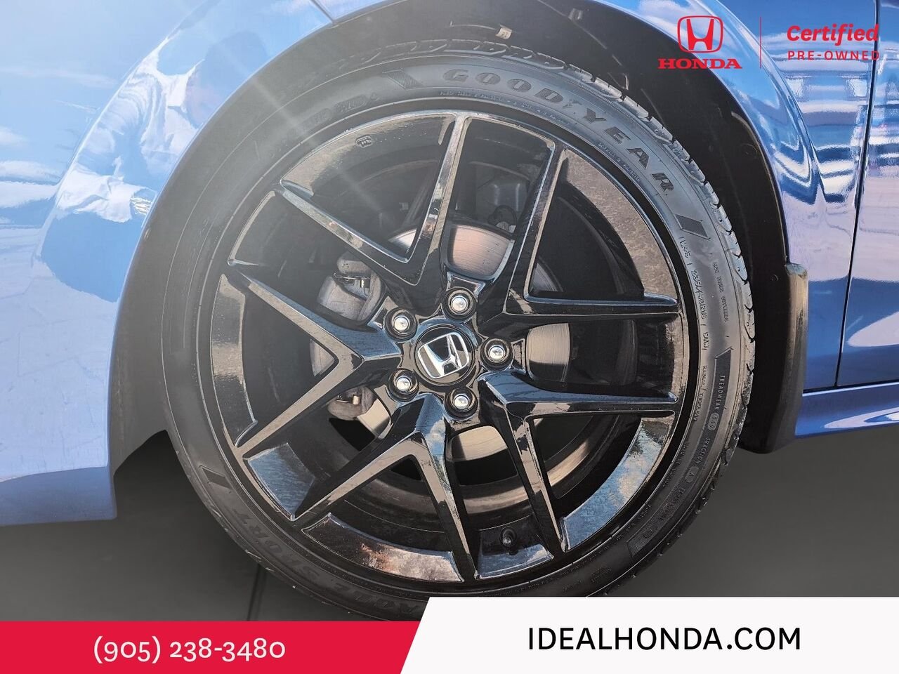 2024 Honda Civic Sedan SPORT CVT / CLEAN CARFAX Blue Mississauga - photo #6