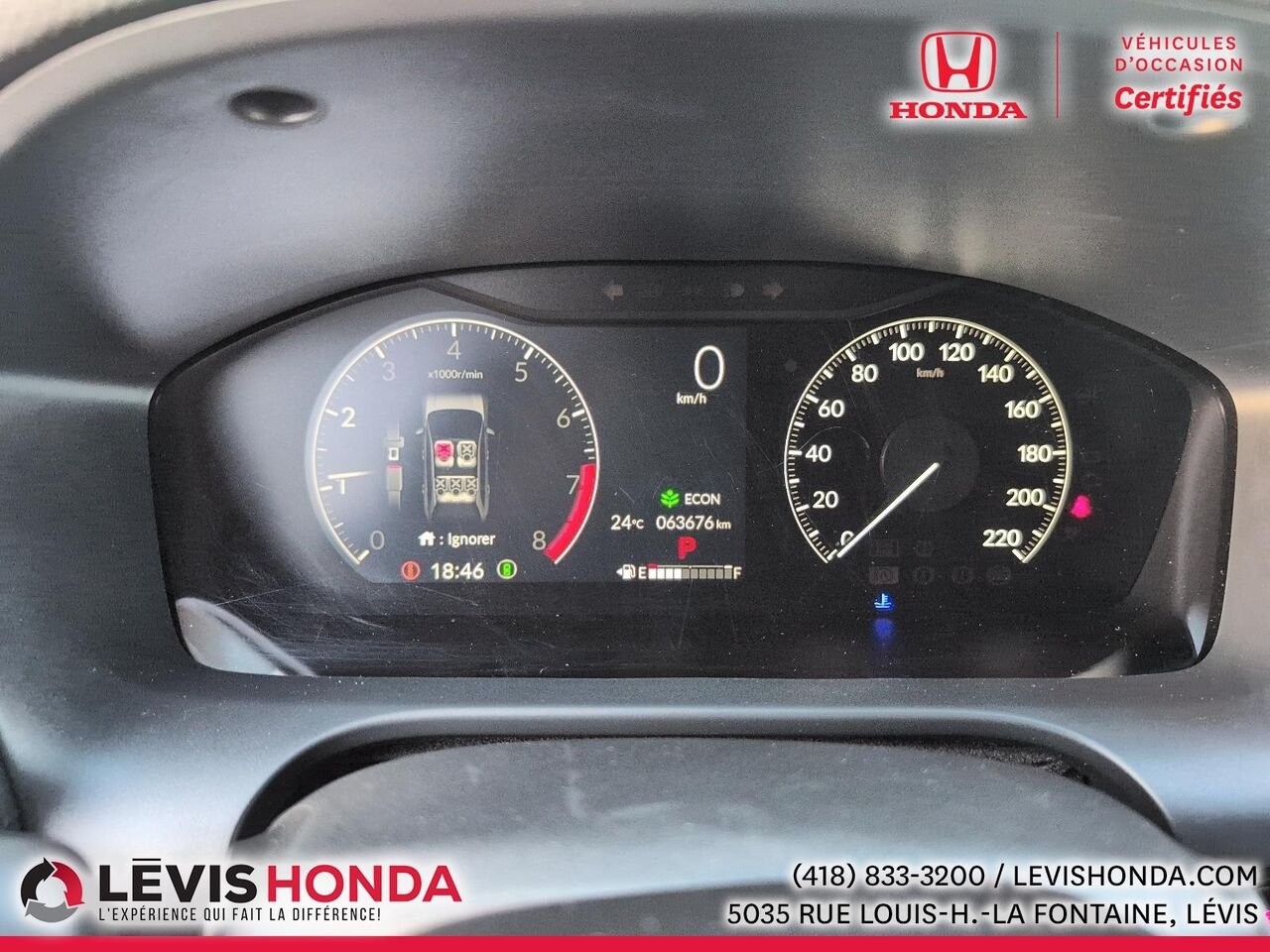 Honda HR-V LX AWD LX Traction Intégrale CVT 2023 Noir Lévis - photo #26