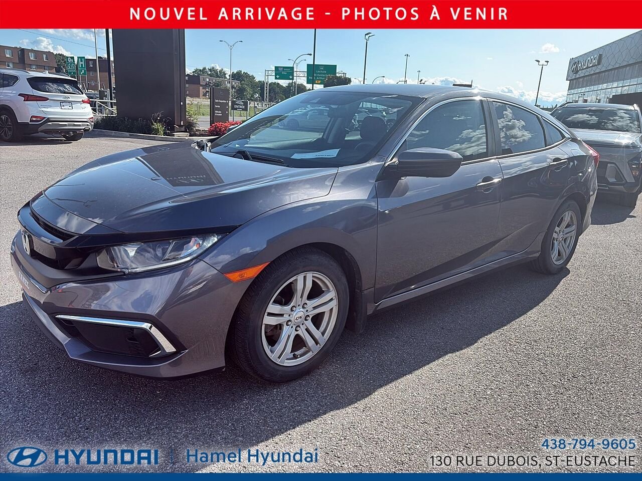 Honda Civic Berline 2020 Gris Saint-Eustache - photo #2