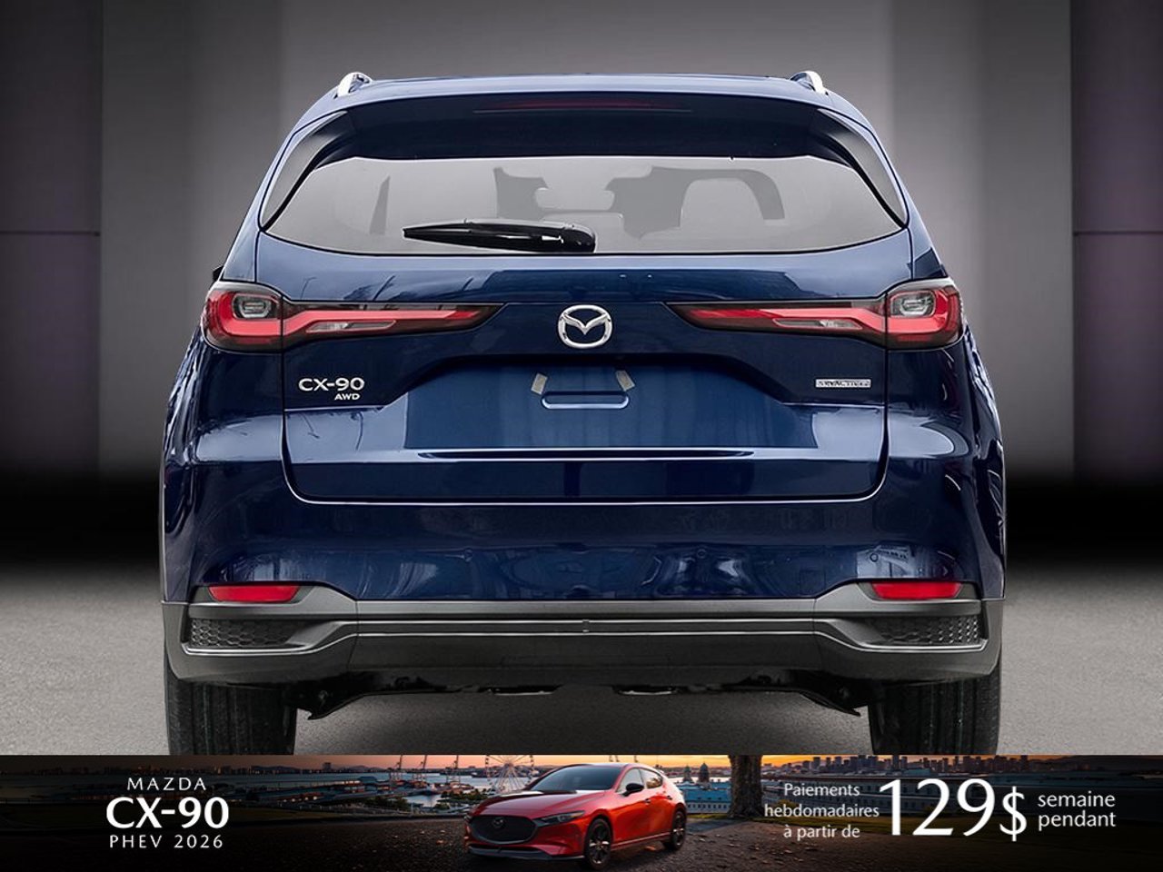 2026 Mazda CX-90 PHEV JM3KKCHA9T1382410 Deep Crystal Blue Mica Mirabel - photo #4