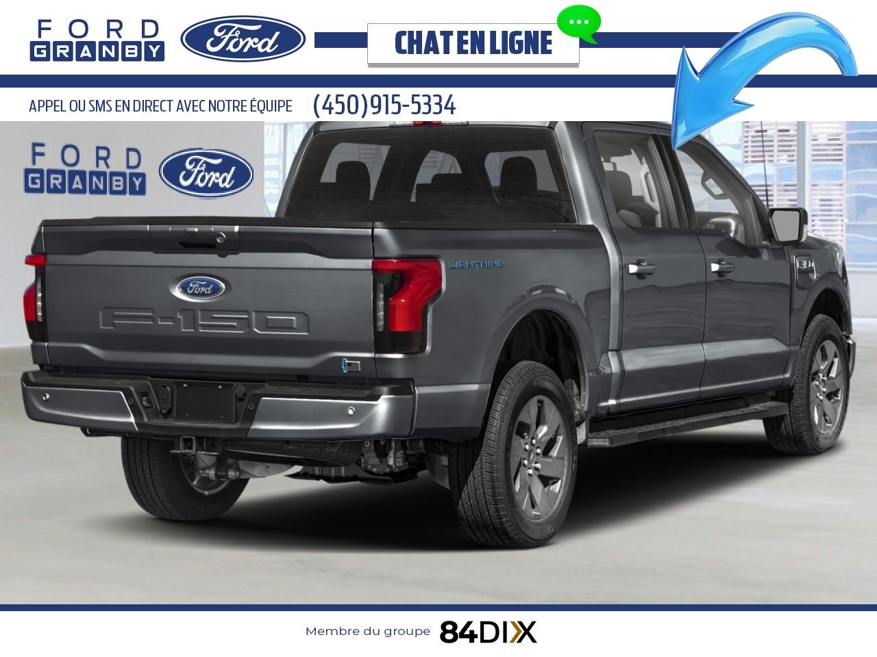 Ford F-150 Lightning 2025 Gris carbonisé métallisé Granby - photo #1