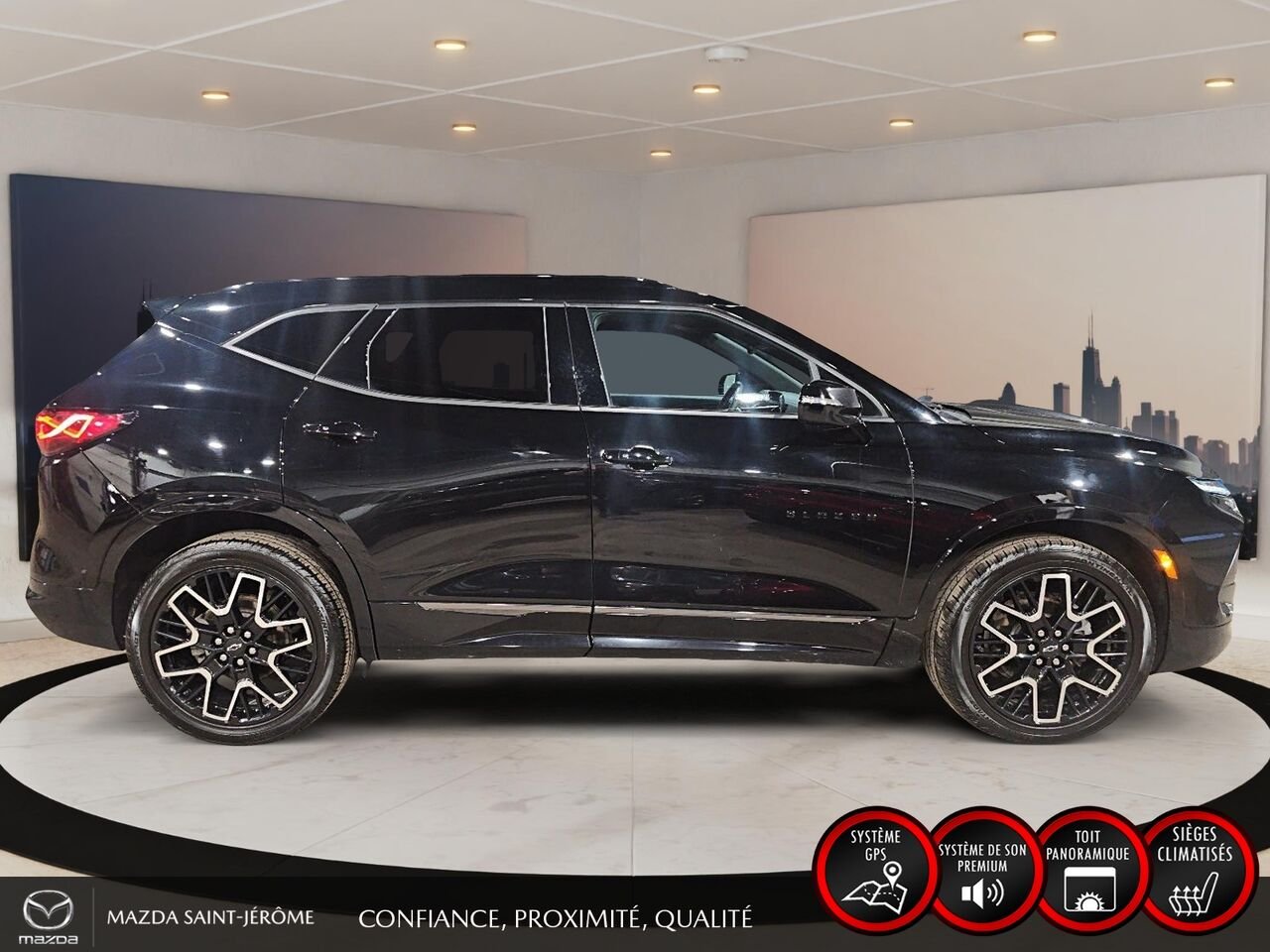 Chevrolet Blazer RS | V6 | AWD | TOIT PANORAMIQUE | CUIR | 2024 Noir Saint-Jérôme - photo #4