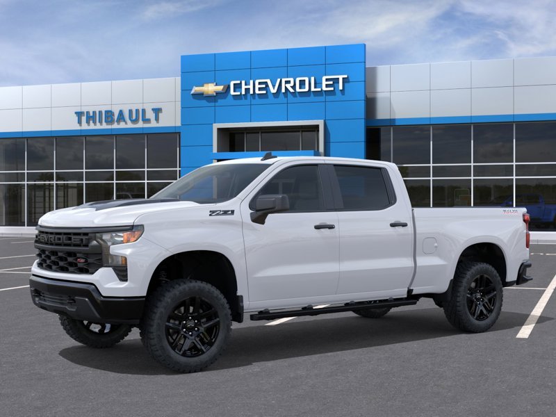 2026 CHEVROLET Silverado 1500 Custom Trail Boss cabine multiplace 4RM 157 po SUMMIT WHITE Sherbrooke - photo #1