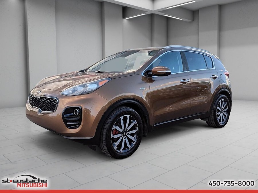 2017 Kia Sportage EX Tech avec Brun foncé 4 portes TI-sièges chauffants-caméra de recul Brown
