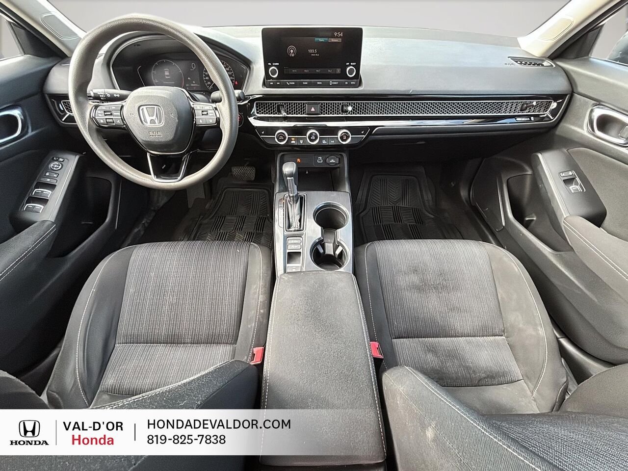 Honda Civic Berline LX CVT 2022 Noir Val-d'Or - photo #6