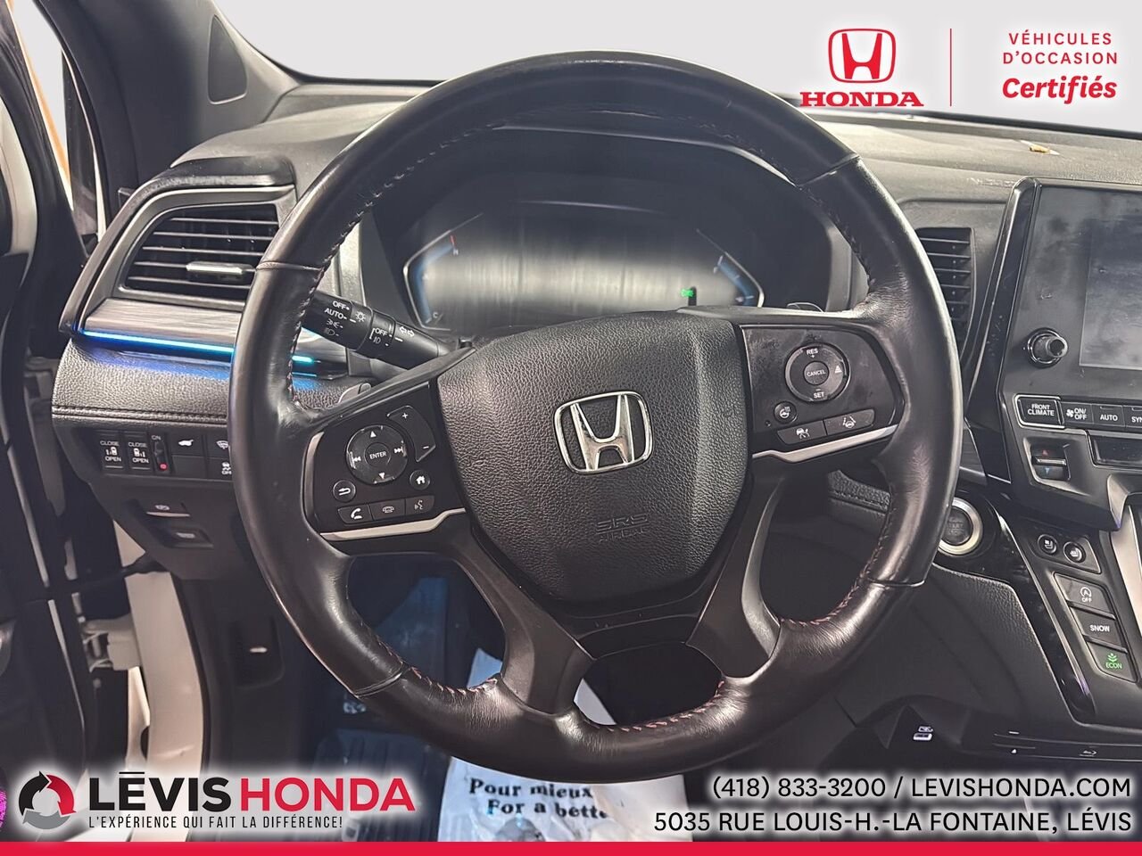 Honda Odyssey Black Edition Black Edition BA 2023 Blanc Lévis - photo #14