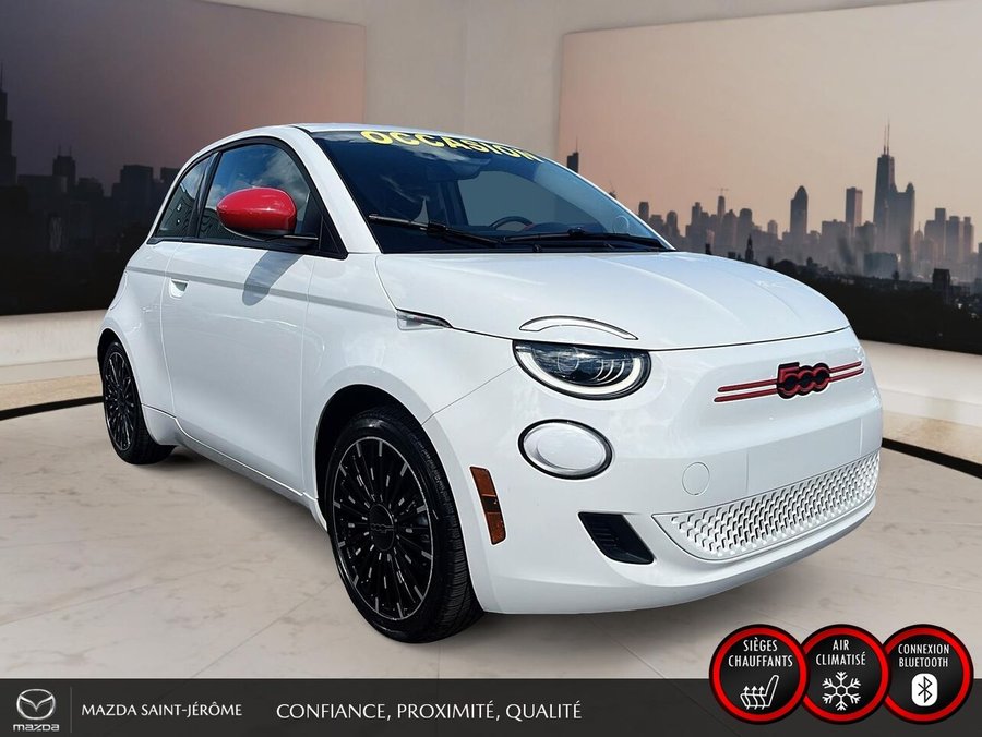 FIAT 500e Édition (RED) | CLEAN CARFAX | 2024 Blanc