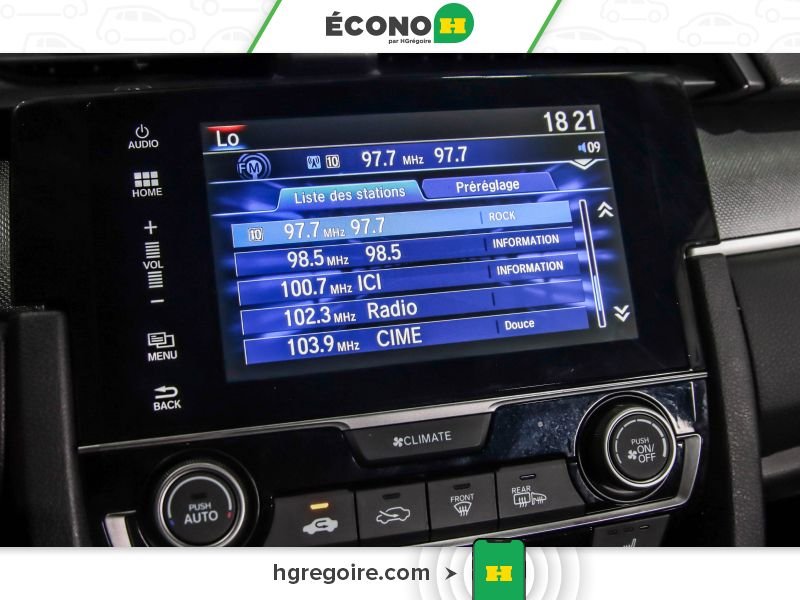 Honda Civic 730033A | SE AUTO A/C GR ELECT MAGS CAM RECUL BLUETOOTH 2018 Blanc Laval - photo #9