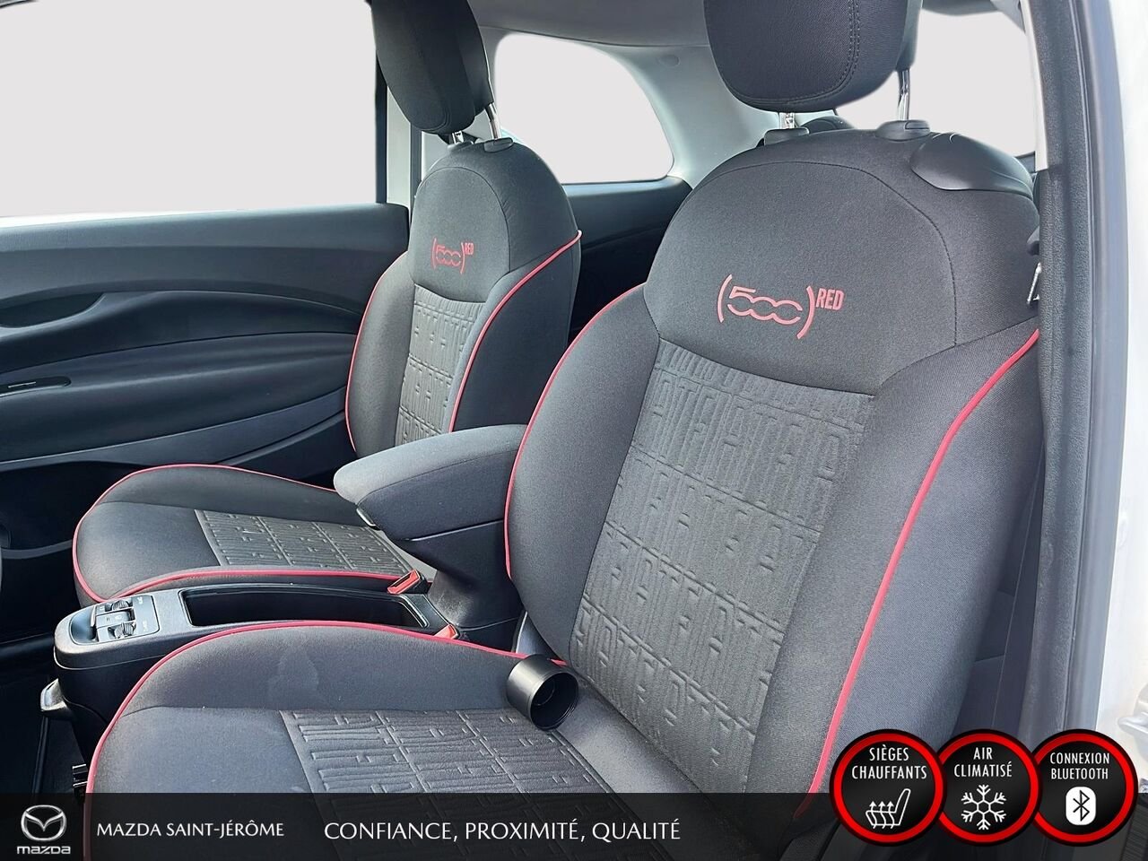 FIAT 500e Édition (RED) | CLEAN CARFAX | 2024 Blanc Saint-Jérôme - photo #17