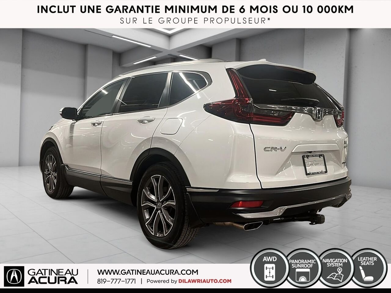 Honda CR-V Touring AWD 2020 Blanc Ottawa & Gatineau - photo #17