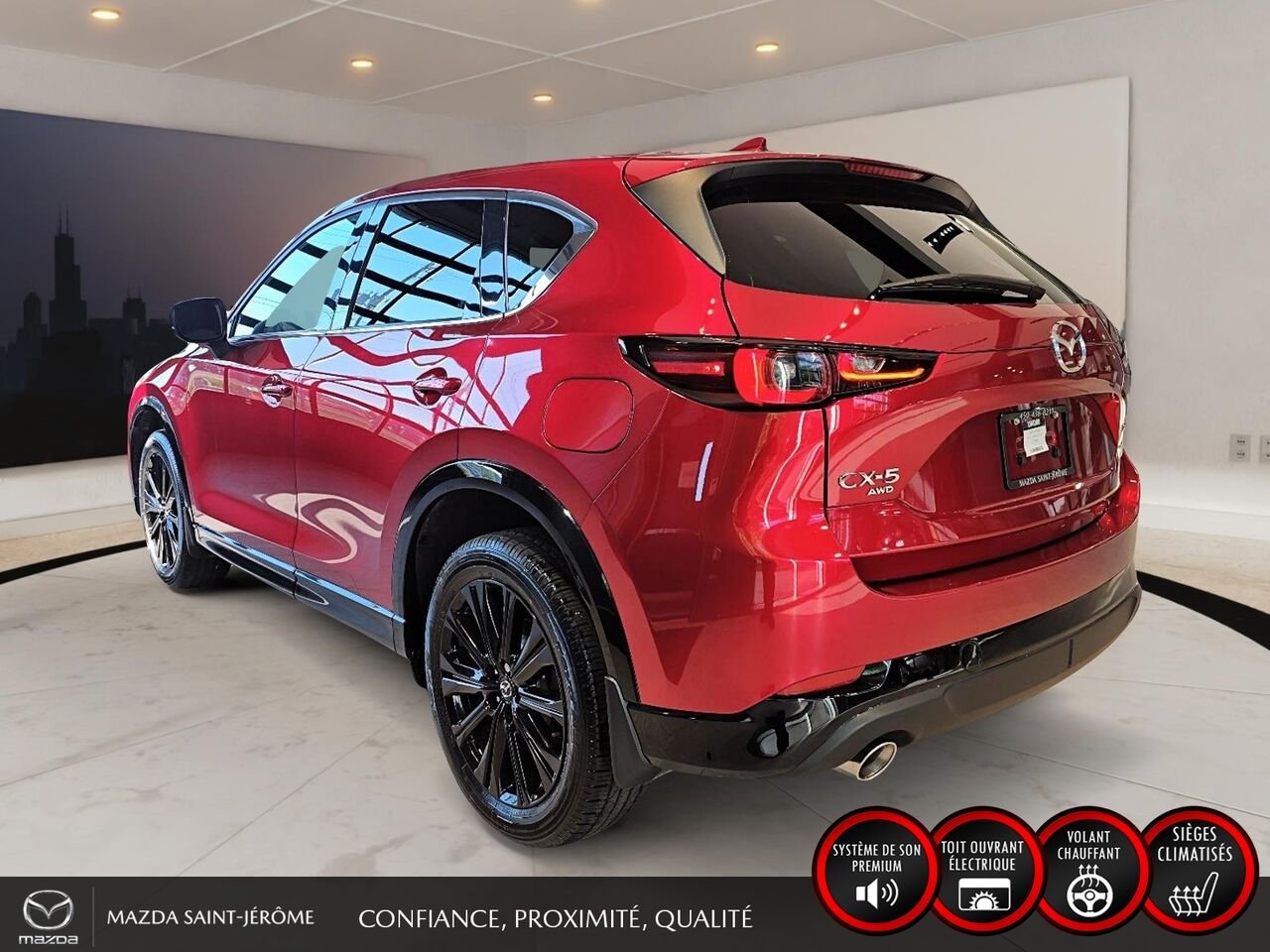 2023 Mazda CX-5 SPORT | CUIR | TOIT OUVRANT | AWD Red Saint-Jérôme - photo #9