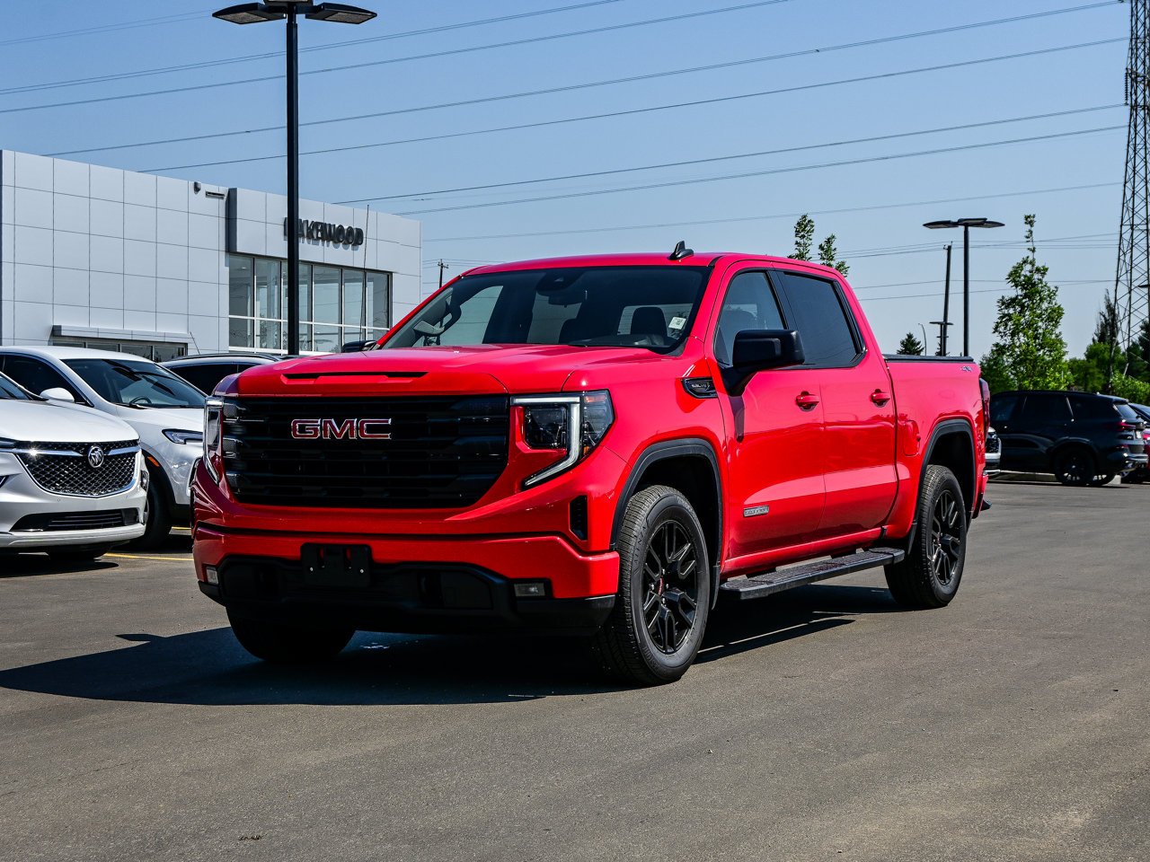 2025 GMC Sierra 1500 4WD Crew Cab 147 Elevation Red Sherwood Park - photo #3
