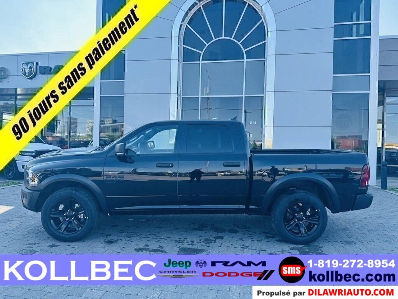 Ram 1500 Classic Warlock cabine d'équipe 4x4 2024 Couche nacrée cristal noir étincelant Ottawa & Gatineau - photo #4