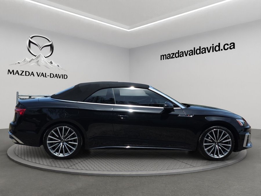 Audi A5 cabriolet Progressiv 45 TFSI quattro, S-LINE, Navigation, Détecteur d'angles morts 2023 Noir