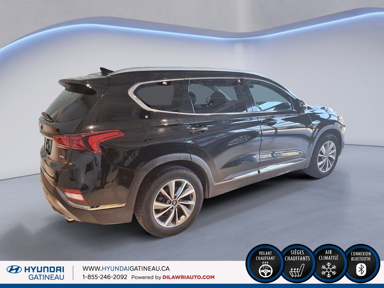 2019 HYUNDAI SANTA FE S *** AWD *** Sieges chauffants *** camera de recul *** Black Ottawa & Gatineau - photo #4