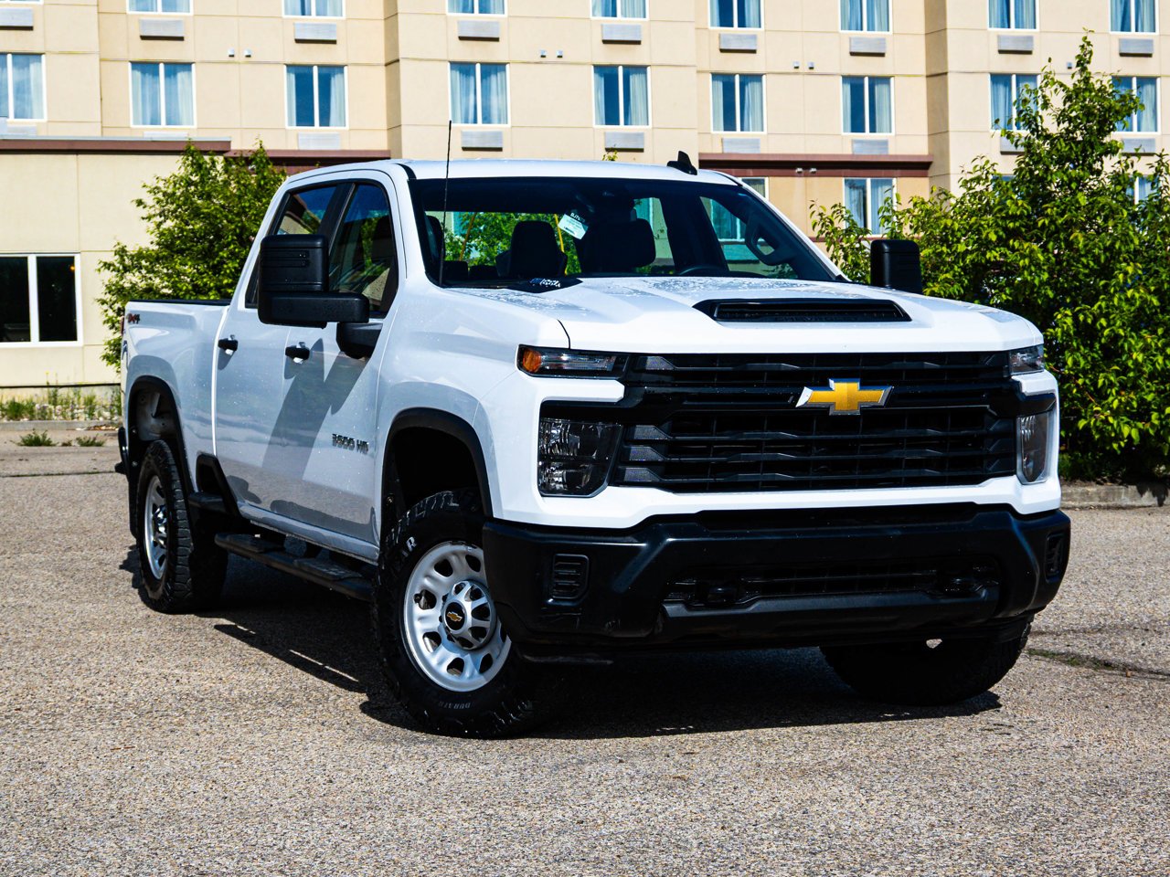 2024 Chevrolet Silverado 3500HD 4WD Crew Cab 159 Work Truck White Sherwood Park - photo #1