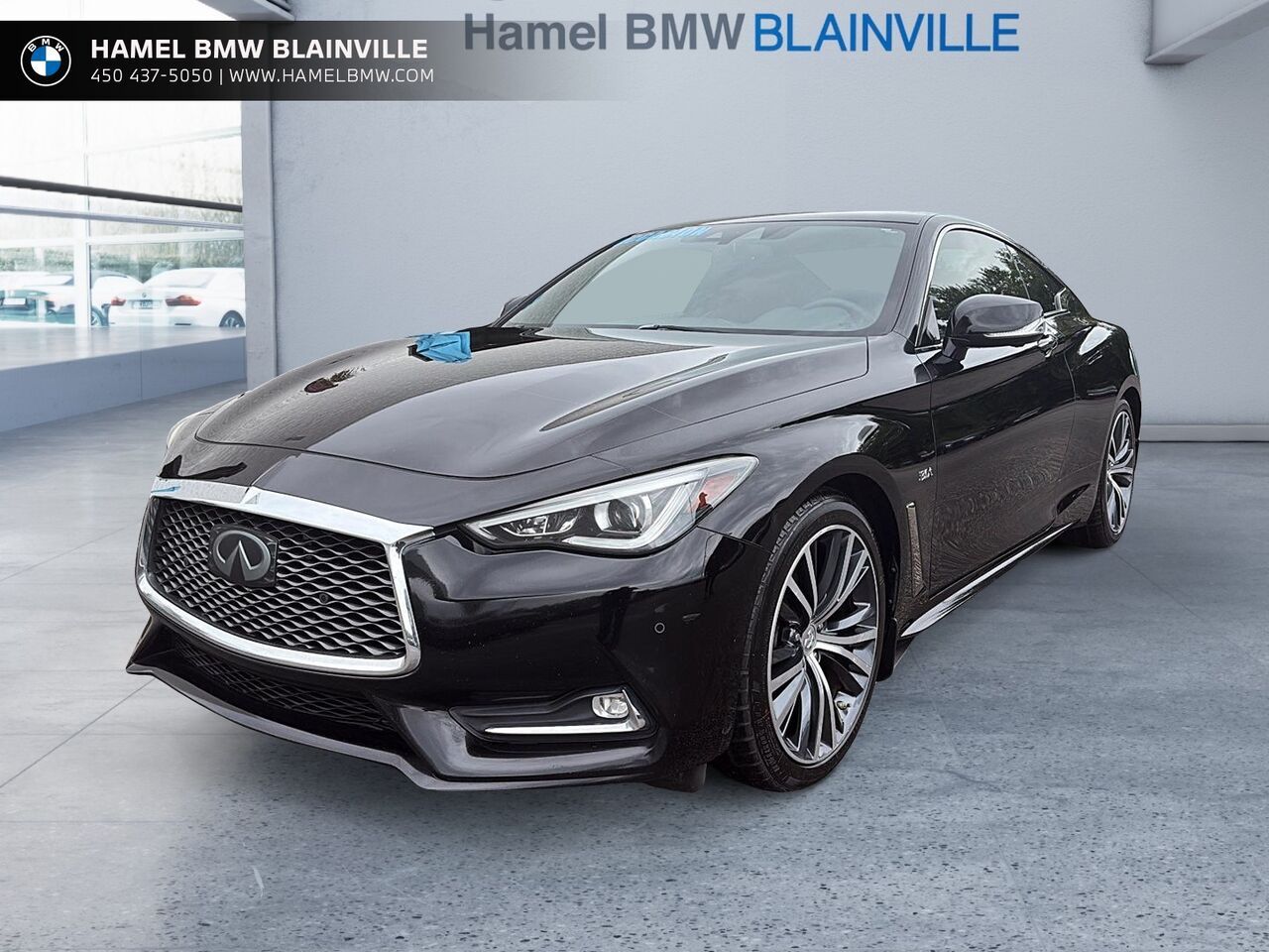 Black 2017 INFINITI Q60 Coupe Automatic