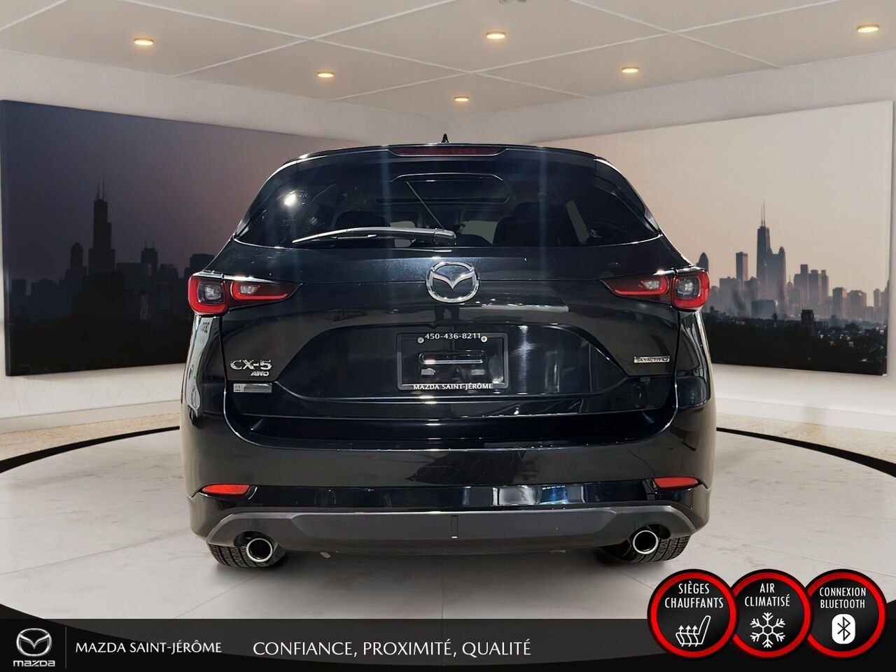 2025 Mazda CX-5 GT | TOIT OUVRANT | CUIR | AWD | Black Saint-Jérôme - photo #6