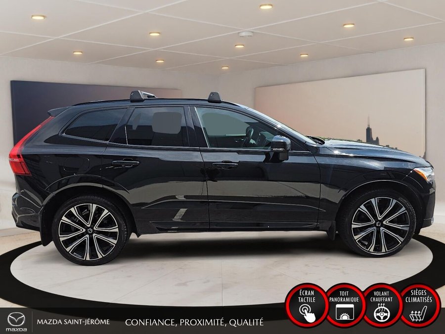 Volvo XC60 Recharge T8 R-Design hybride rechargeable | POLESTAR | TOIT PANORAMIQUE | AWD | CUIR | 2022 Noir