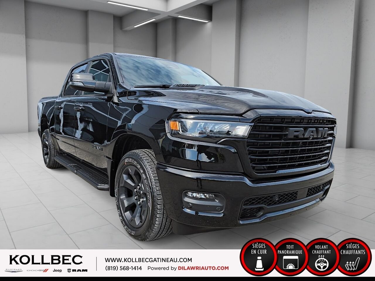 RAM 1500 SPORT Sport Crewcab 4x4 2025 Noir Ottawa & Gatineau - photo #12