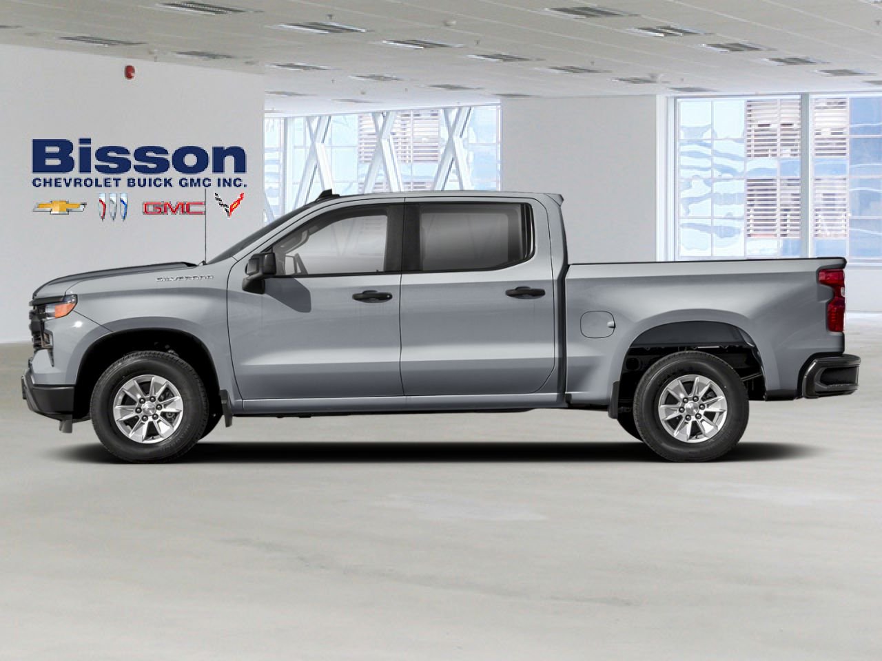 2026 Chevrolet Silverado 1500 Custom cabine multiplace 4RM 157 po Sterling Grey Metallic Thetford Mines - photo #1