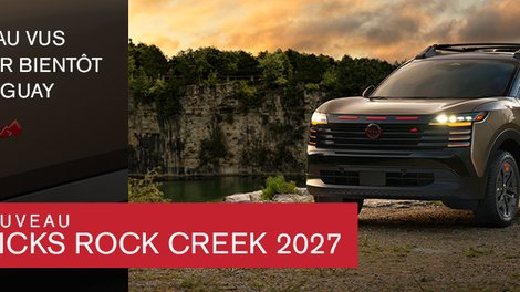 Nissan Kicks Rock Creek 2027 : un nouveau VUS aventurier bientôt à Châteauguay