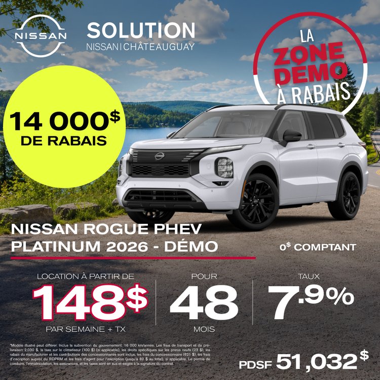 Solution nissan promo AOUT Rogue PHEV 2026 FR