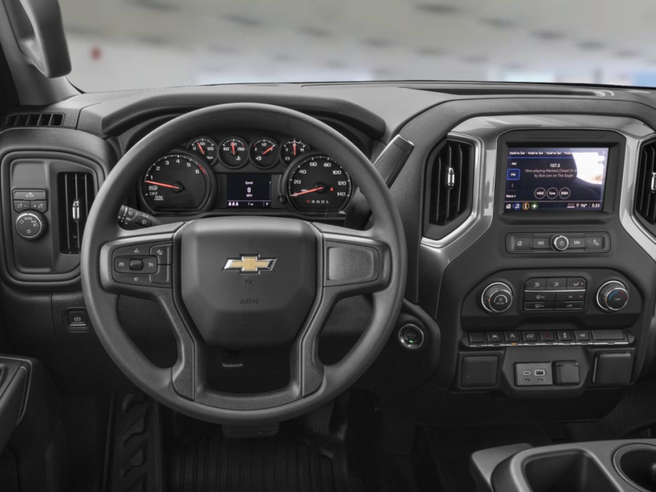 2026 Chevrolet Silverado 1500 Custom cabine multiplace 4RM 157 po Summit White Thetford Mines - photo #4