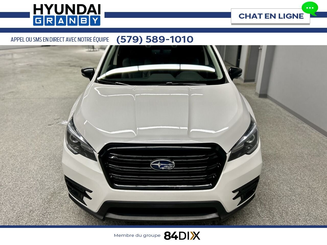 2022 Subaru Ascent White Granby - photo #2