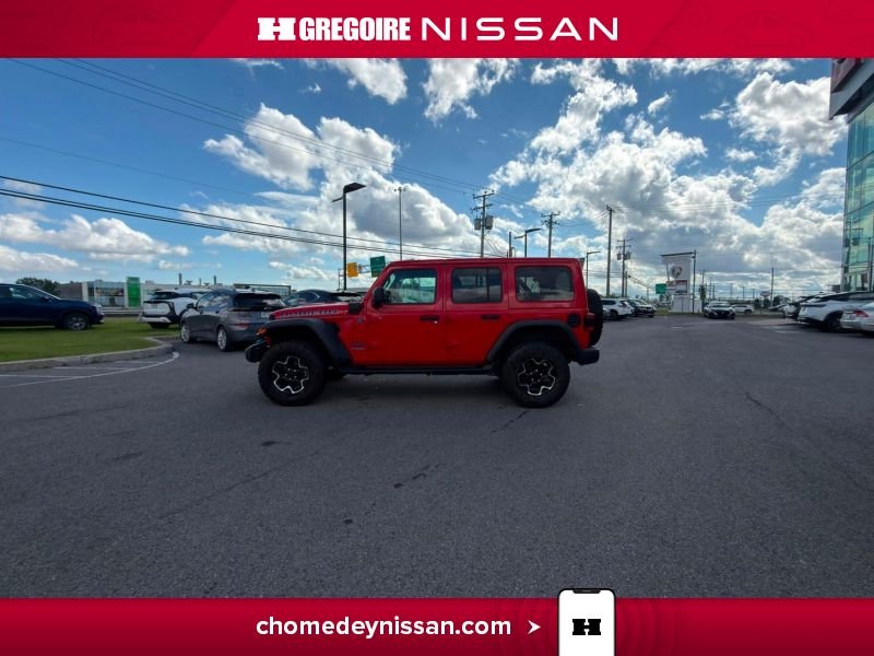 Jeep Wrangler CH7258 | Unlimited Rubicon 4xe Cuir * Caméra * Carplay 2021 Rouge Laval - photo #5
