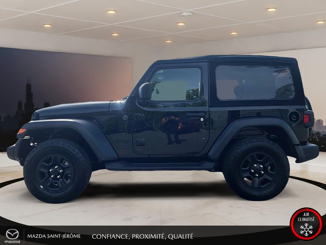 2024 Jeep Wrangler Sport 2 PORTES | TOIT SOUPLE | 4x4 | AUTOMATIQUE | V6 Black Saint-Jérôme - photo #10