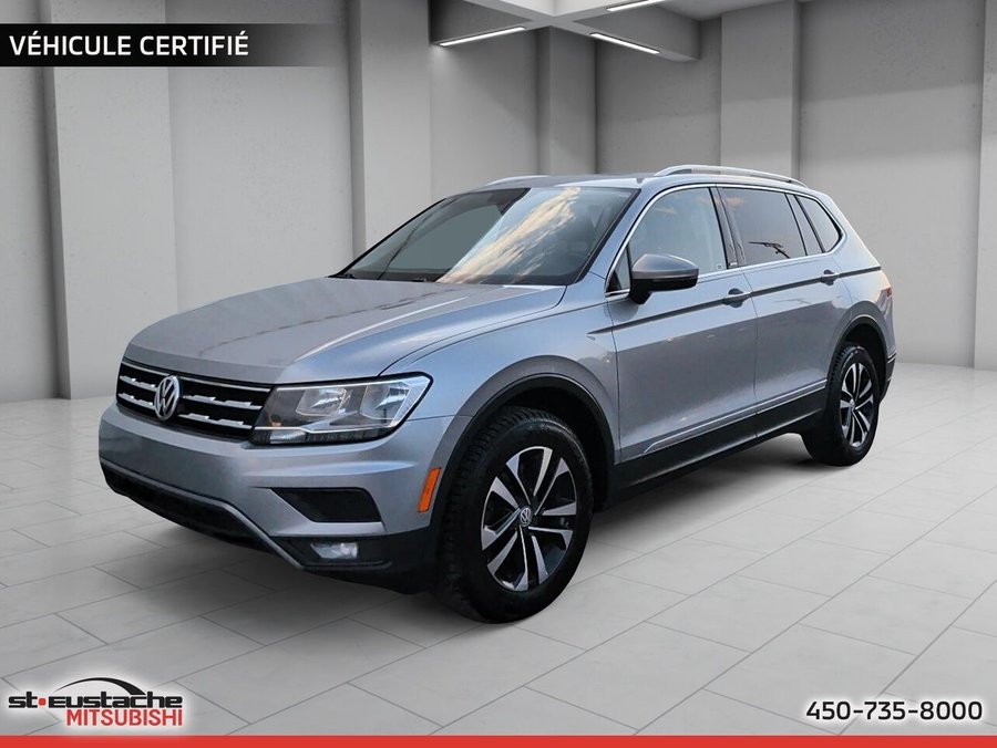 Volkswagen Tiguan-UNITED-TOIT PANO-BANC CHAUFF-AWD-TURBO United 4MOTION 2021 Gris