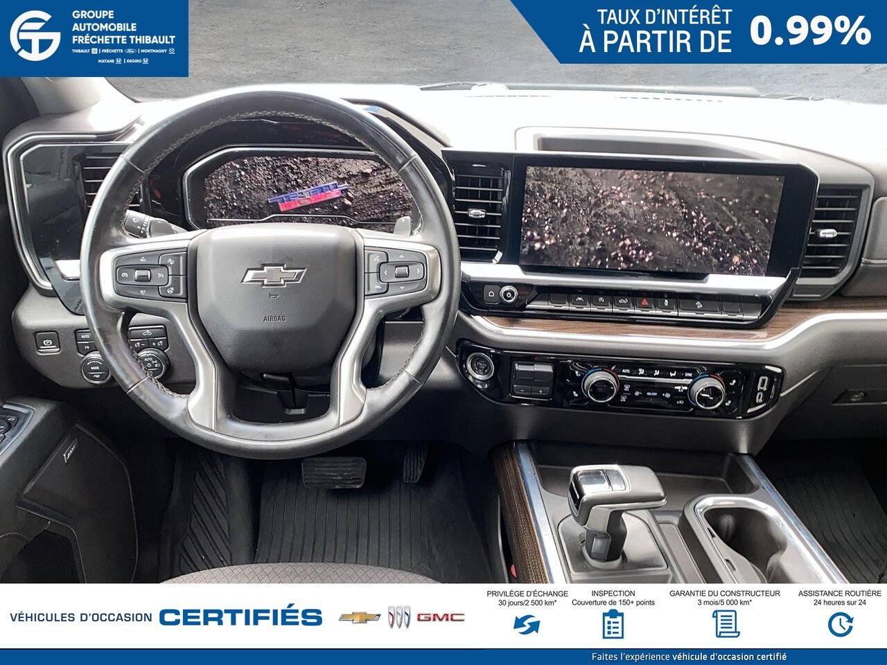 2024 CHEVROLET SILVERADO LT Trail Boss cabine multiplace 4RM 157 po White Montmagny - photo #8