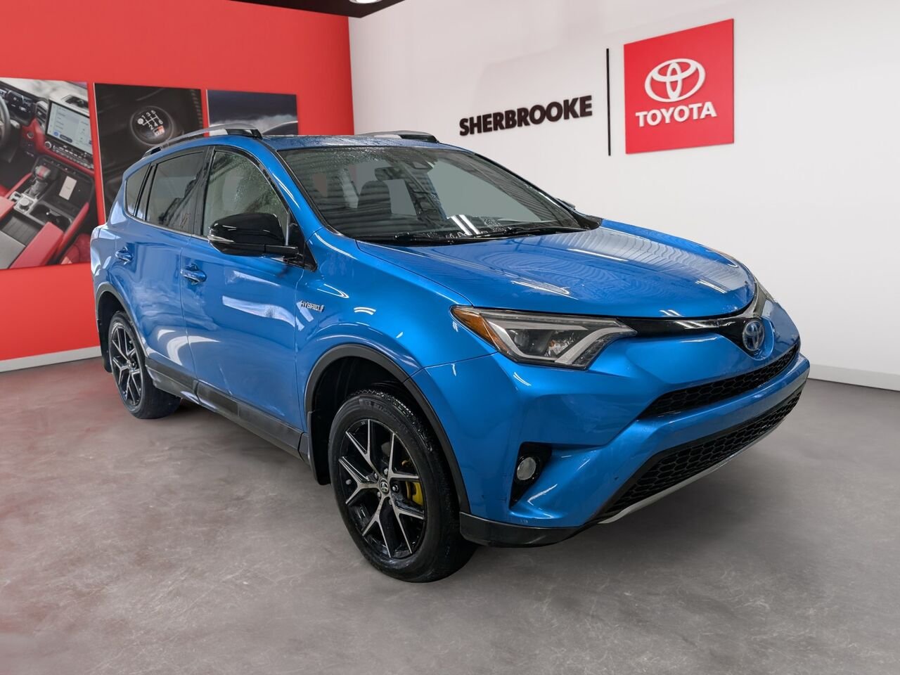 2017 Toyota RAV4 Hybrid JTMJJREV6HD088292 Electric Storm Blue Sherbrooke - photo #1