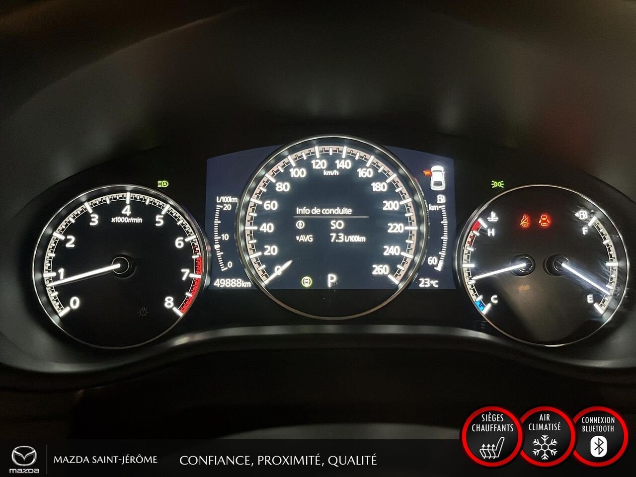 Mazda Mazda3 Sport GS LUXURY | AWD | TOIT OUVRANT | CUIR | 2024 Rouge Saint-Jérôme - photo #16