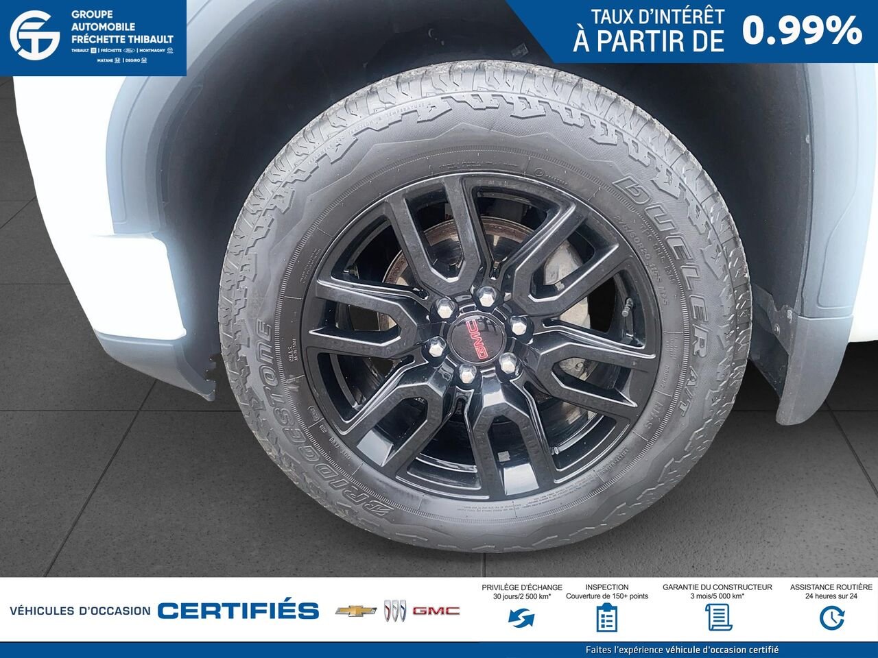 GMC SIERRA Elevation cabine multiplace 4RM 157 po 2024 Blanc Montmagny - photo #6