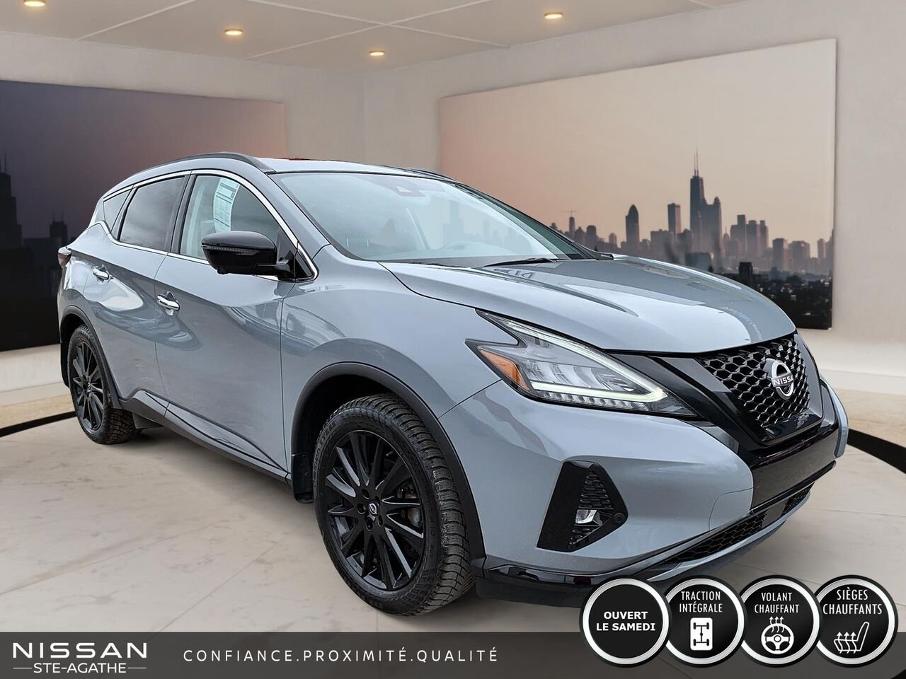 Nissan Murano MIDNIGHT | AWD | NAVIGATION | CUIR | TOIT | PANO | 2023 Gris Saint-Jérôme - photo #2