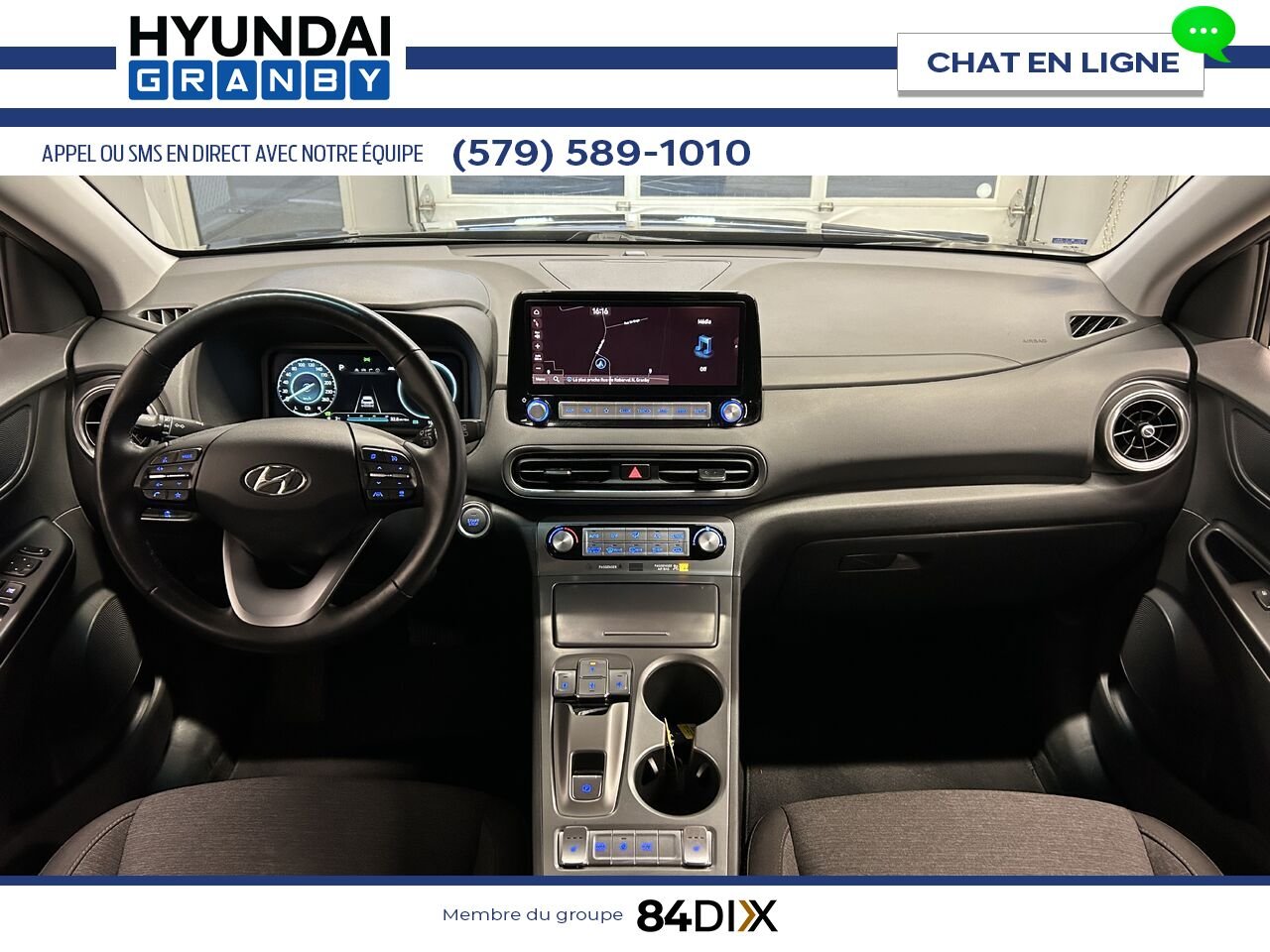 Hyundai Kona électrique 2023 Noir Granby - photo #13