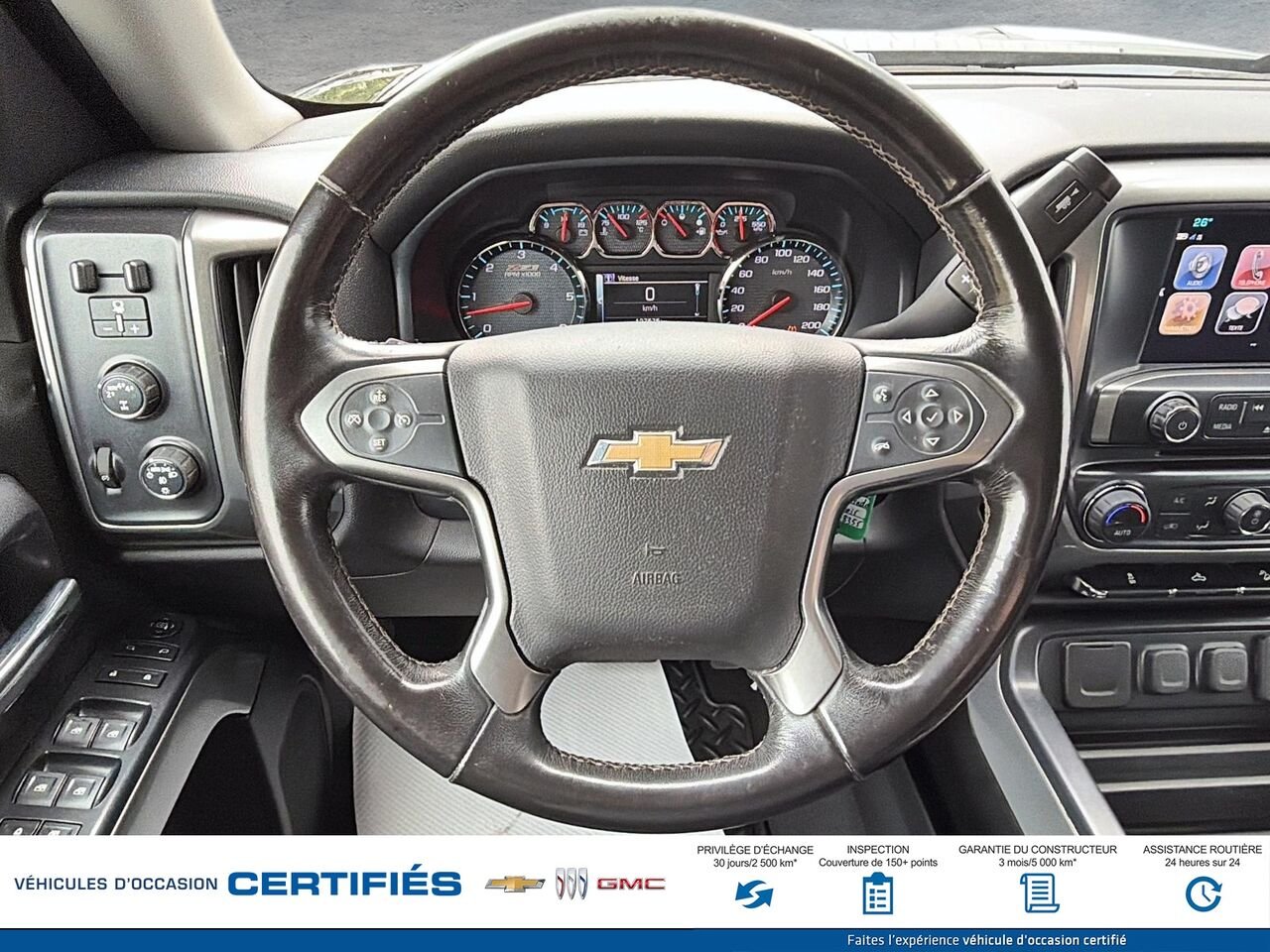 CHEVROLET SILVERADO LT cabine multiplace 153 po 4RM avec 2LT 2018 Noir Montmagny - photo #9