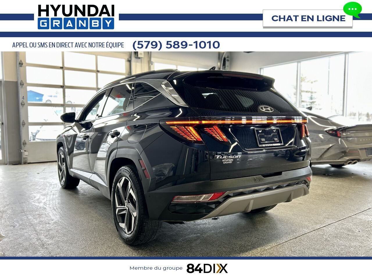 Hyundai Tucson hybride rechargeable 2024 Bleu Granby - photo #4