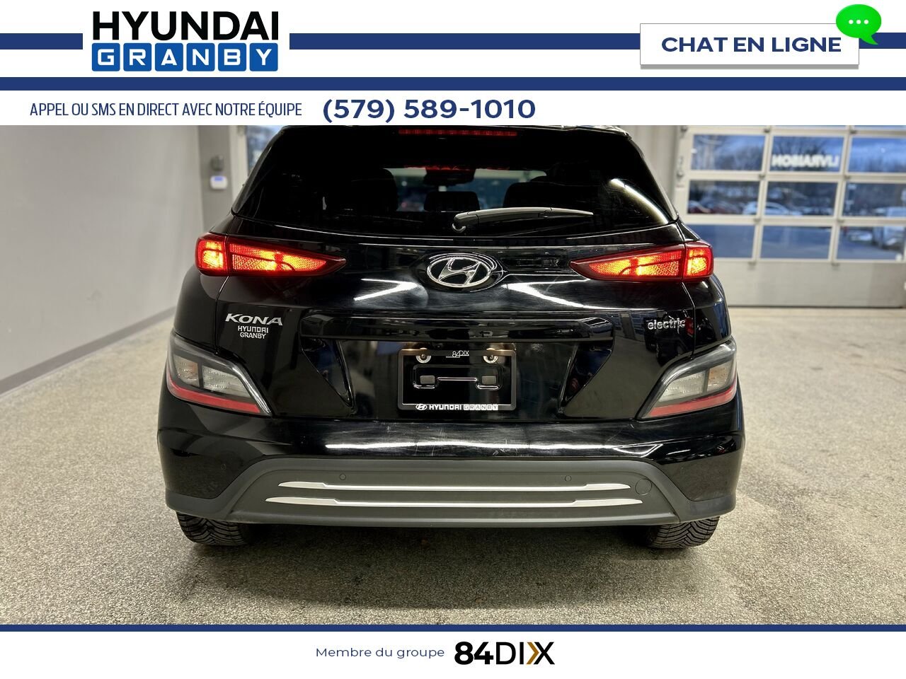 Hyundai Kona électrique 2023 Noir Granby - photo #5