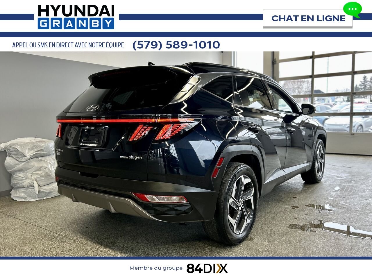 Hyundai Tucson hybride rechargeable 2024 Bleu Granby - photo #6