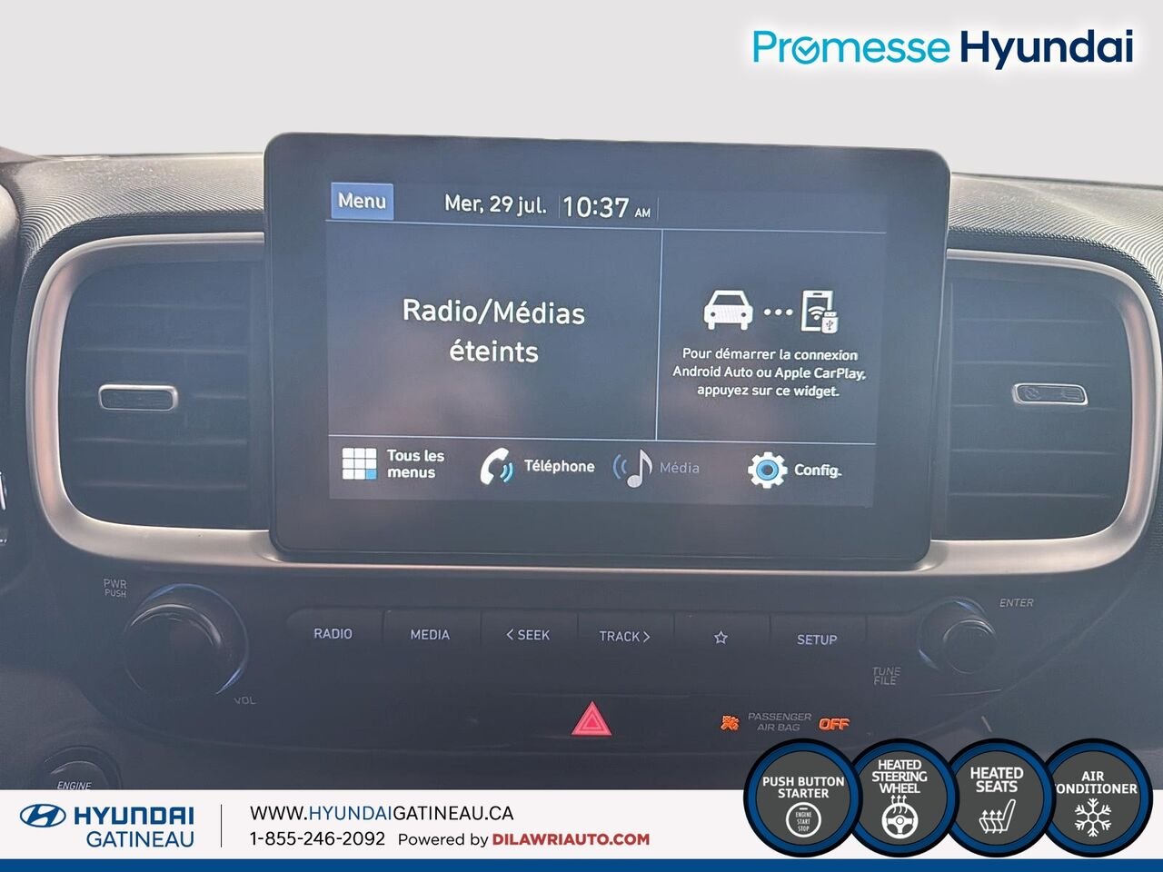 Hyundai Venue Preferred IVT*** sieges chauffants, volant chauffants , certifier*** 2021 Rouge Ottawa & Gatineau - photo #13